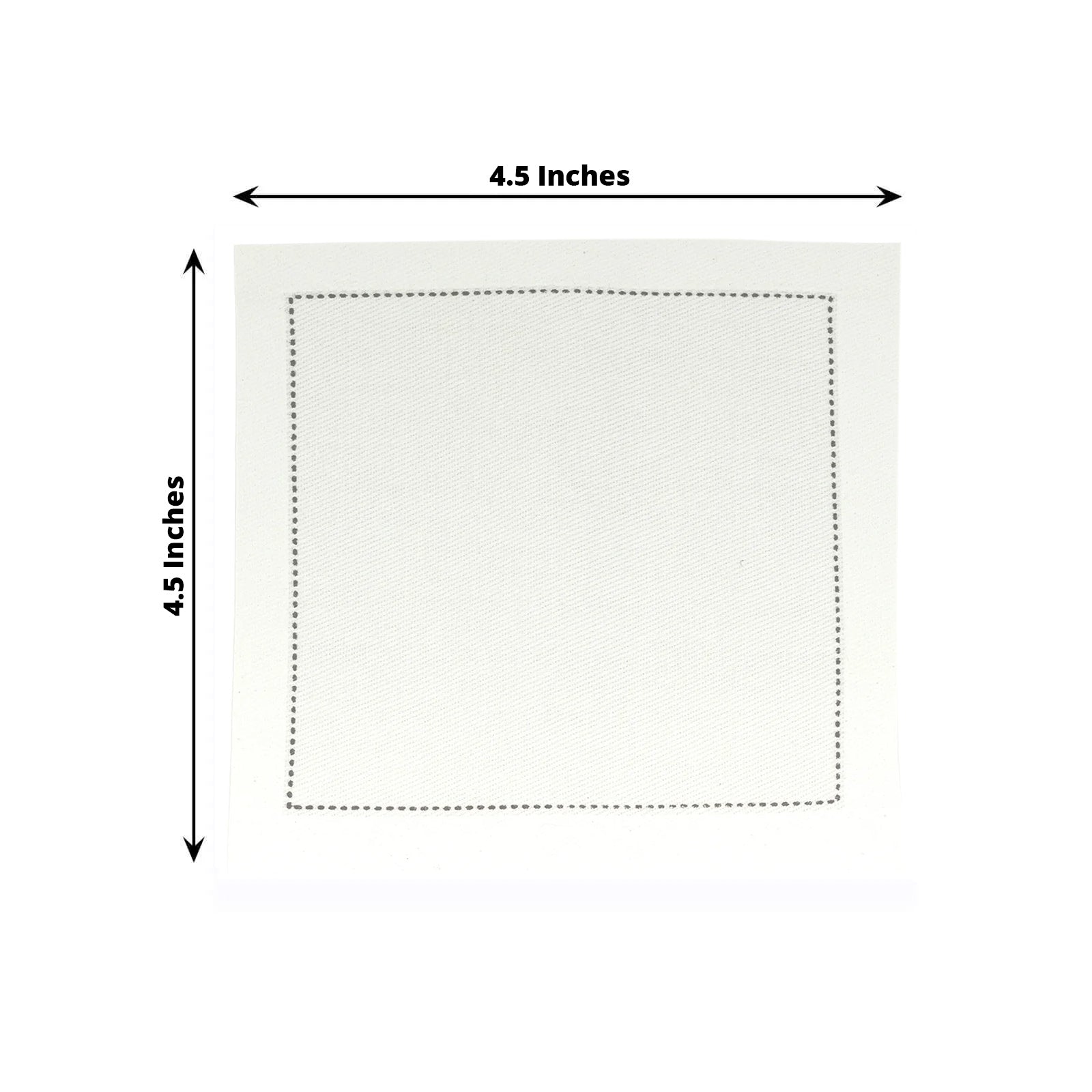 Disposable Cotton Cocktail Napkins â€“ 50 White 4.5" x 4.5" Napkins for High - End Bars, Receptions & Parties - Bell Racket Store