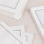 Disposable Cotton Cocktail Napkins â€“ 50 White 4.5" x 4.5" Napkins for High - End Bars, Receptions & Parties - Bell Racket Store