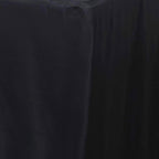 Fitted Polyester 96"x30" Rectangle Tablecloth Black - Durable and Easy to Maintain Table Cover