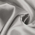 Satin Chair Cover Self-Tie Universal Design Silver - Durable Slip-On Cover for Folding, Dining, Banquet & Standard Chairs