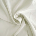 Polyester Chair Cover with Square Top for Banquet Chairs Ivory - Durable Reusable Slip-On Cover