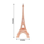 Eiffel Tower Table Centerpiece Metal Rose Gold - Stylish Decorative Cake Topper for Parties & Gatherings 10"