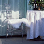 Resin Chiavari Chair Transparent and Stackable Clear - Sleek Armless Design for Weddings & Gatherings