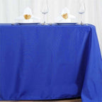Polyester 72"x120" Rectangle Tablecloth Royal Blue - Durable and Stylish Table Cover