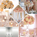 Glass Trumpet Floor Vase Reversible Clarinet Style Clear - Decorative Flower Centerpiece for Events 40"