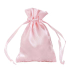 12 Pack 3"x4" Blush Satin Drawstring Wedding Party Favor Bags
