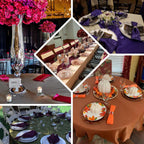 5 Pack Satin 20"x20" Napkins Blush - Luxurious Shine & Smooth Dinner Napkins