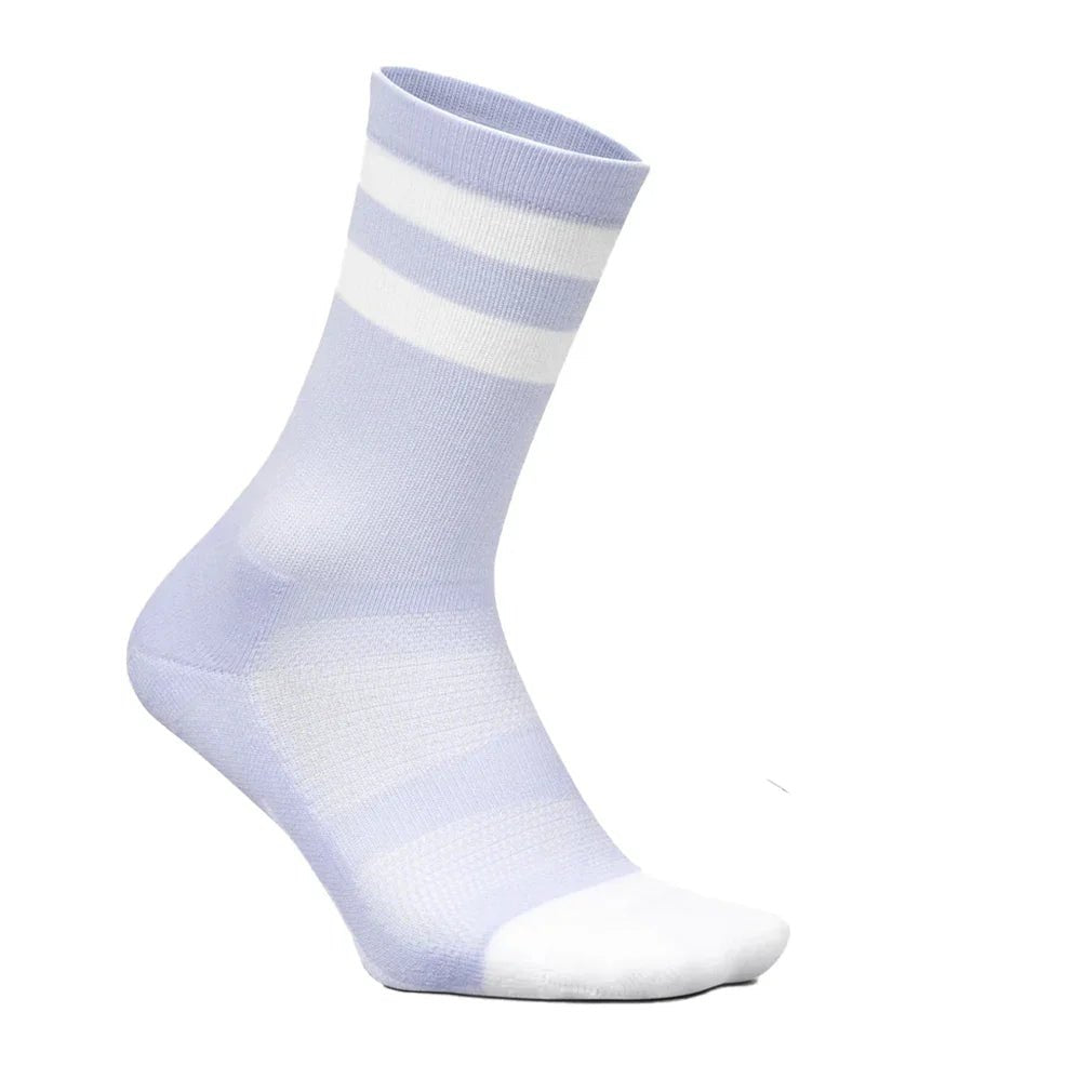 Elite Light Cushion Mini Crew Socks Lilac High Top Stripe - Bell Racket Store
