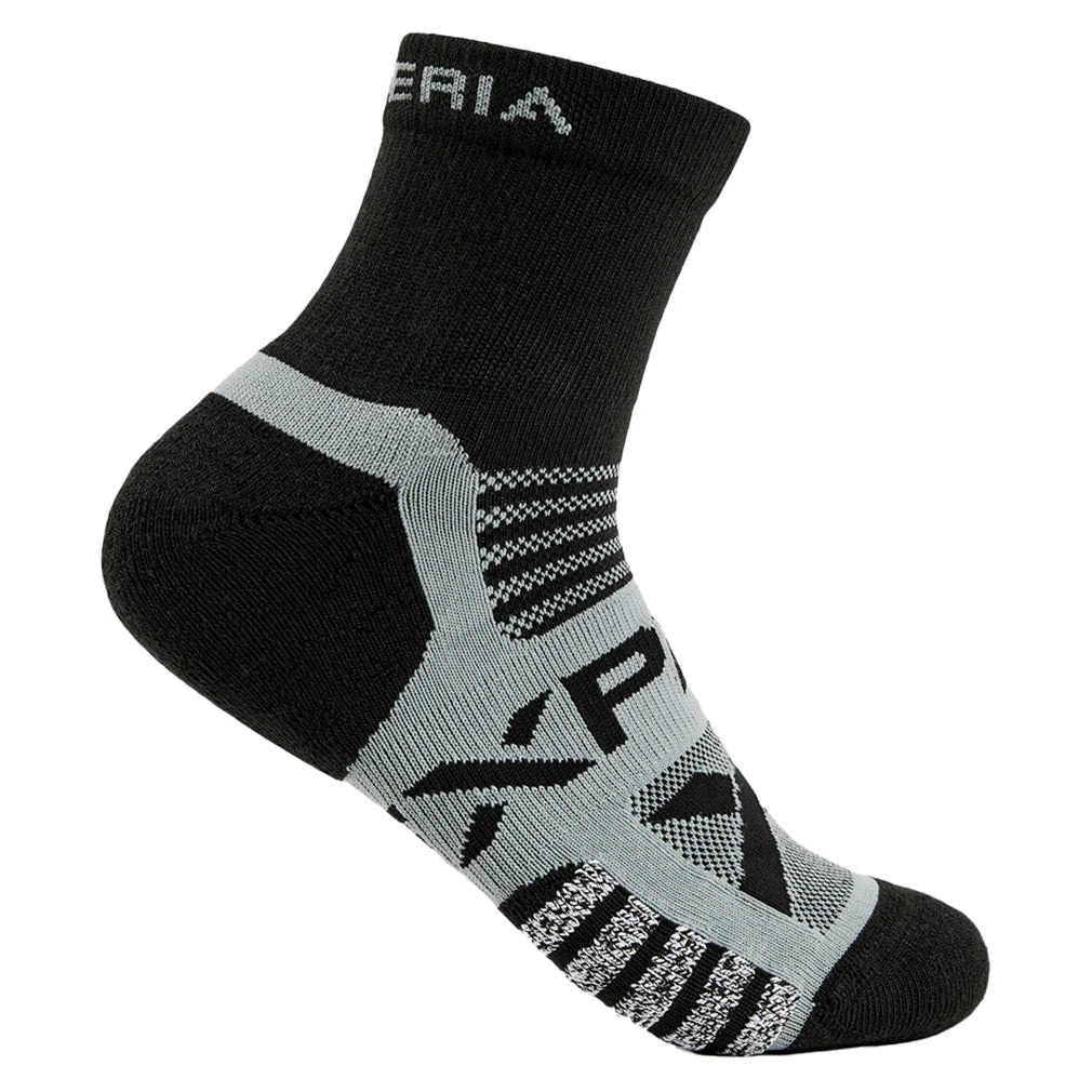 Experia Light Cushion Ankle Tennis Socks Black - Bell Racket Store