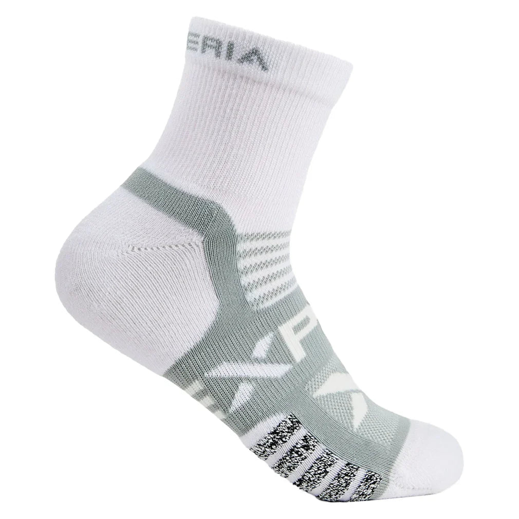 Experia Light Cushion Ankle Tennis Socks White - Bell Racket Store