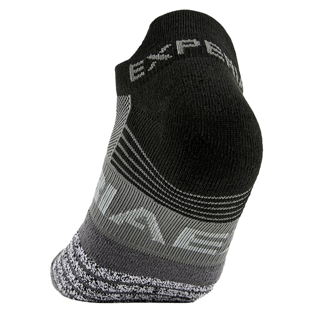 Experia Light Cushion No Show Tab Tennis Socks Black - Bell Racket Store