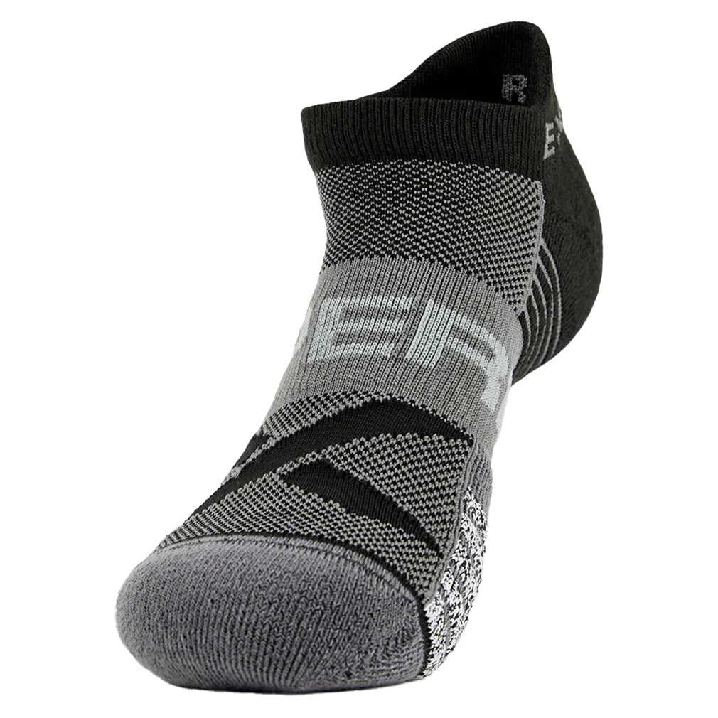 Experia Light Cushion No Show Tab Tennis Socks Black - Bell Racket Store