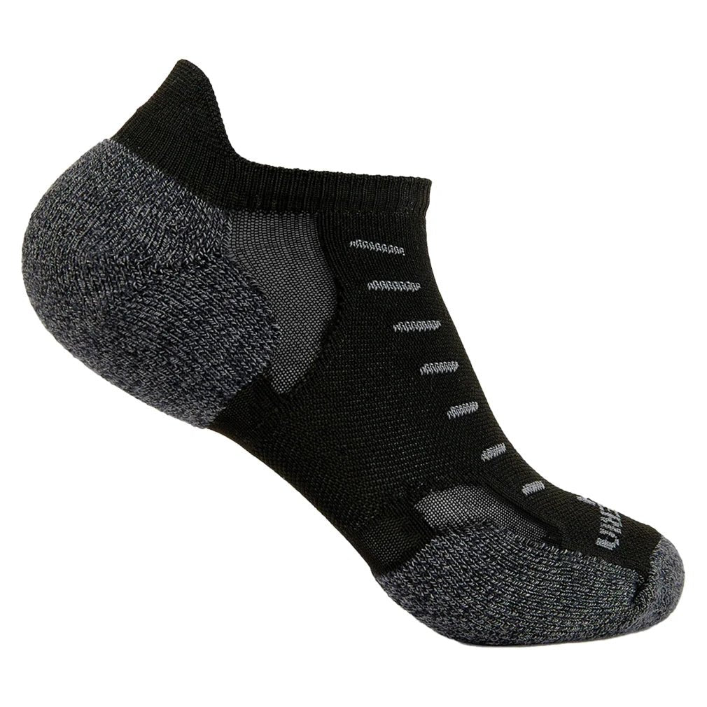 Experia Techfit Light Cushion No Show Tab Multisport Socks Black Solid - Bell Racket Store