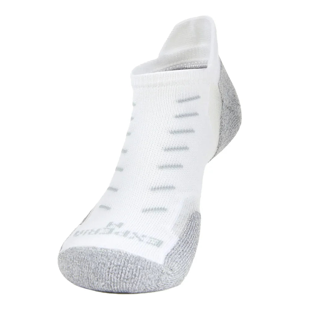 Experia Techfit Light Cushion No Show Tab Multisport Socks White - Bell Racket Store