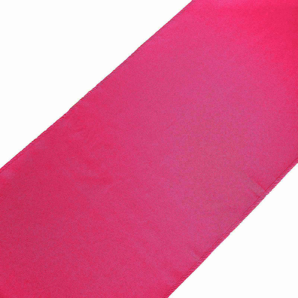 Polyester 12"x108" Table Runner Fuchsia - Durable & Wrinkle-Resistant Table Decor