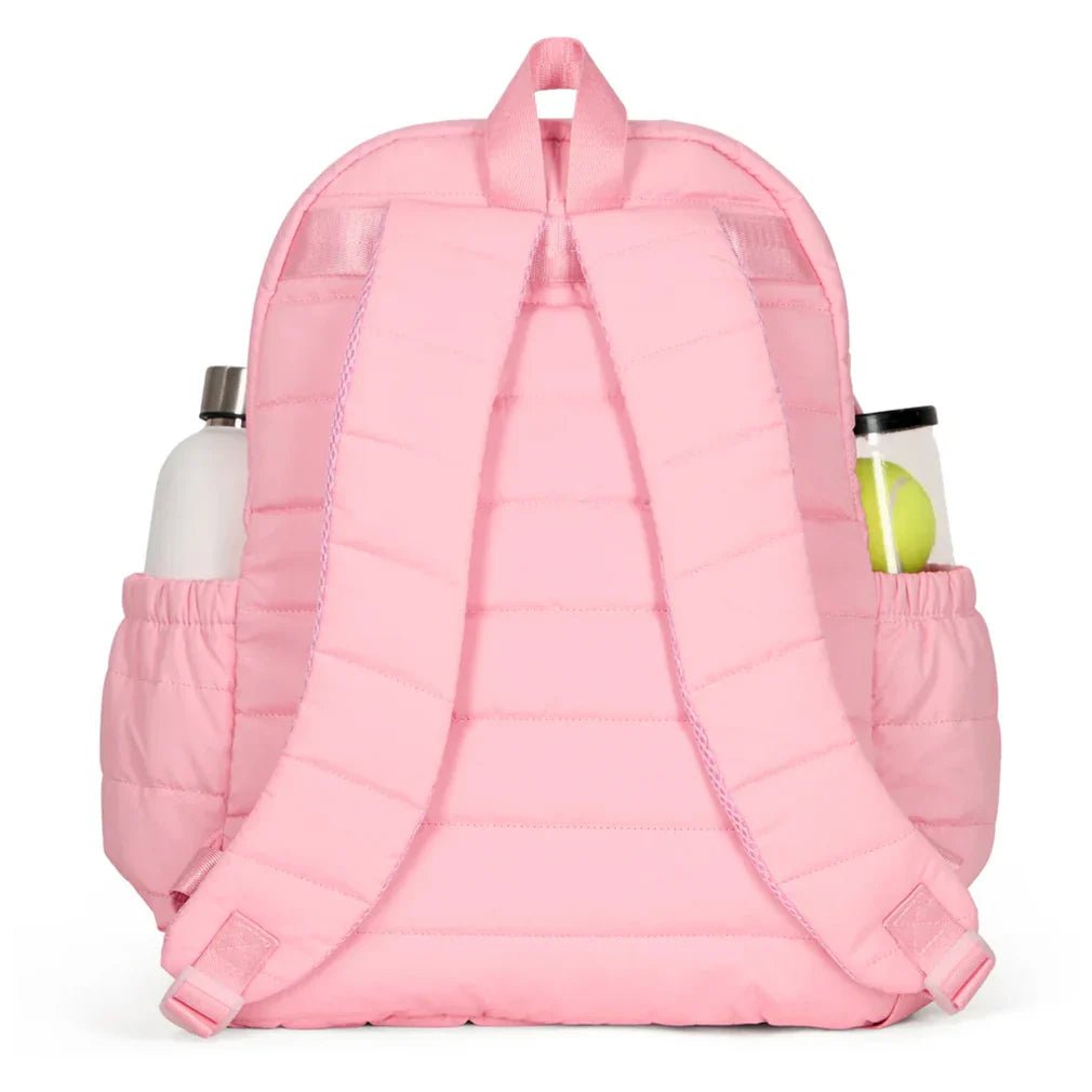 Game On Tennis Backpack Light Pink Puffer - Bell Racket Store