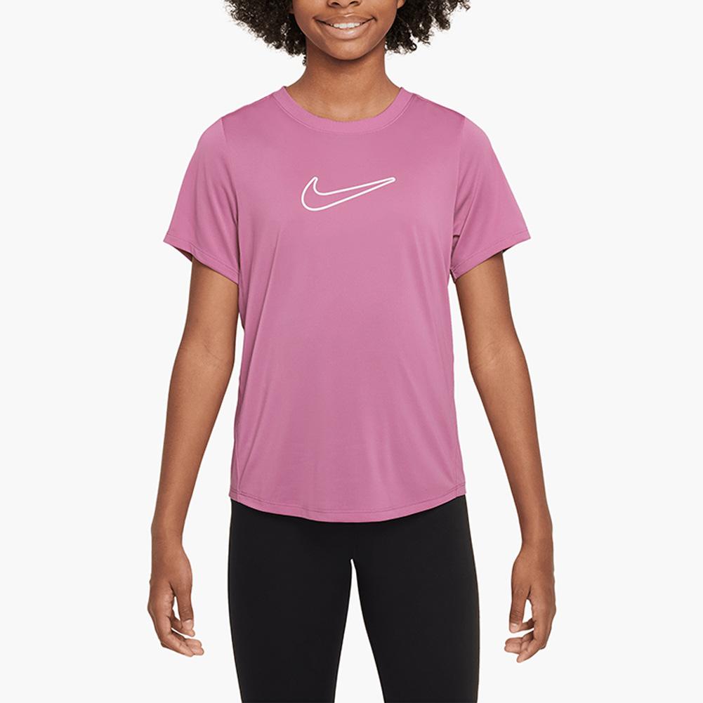 Girls' Fitted Dri - FIT Short - Sleeve Top Magic Flamingo - Bell Racket Store