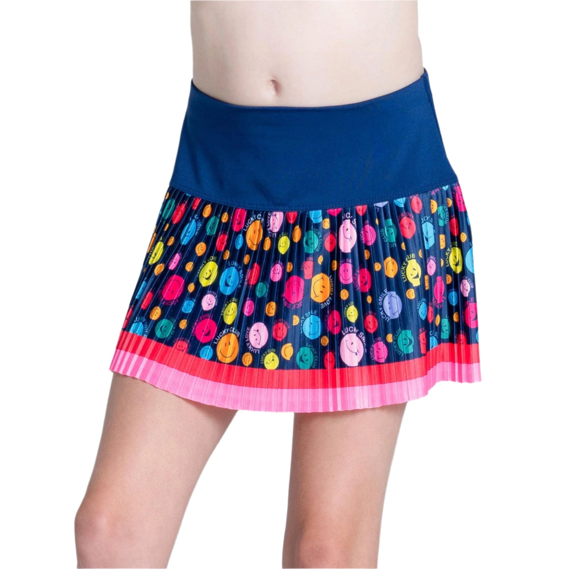 Girls' Lucky Me Pleated Tennis Skort Multicolor - Bell Racket Store