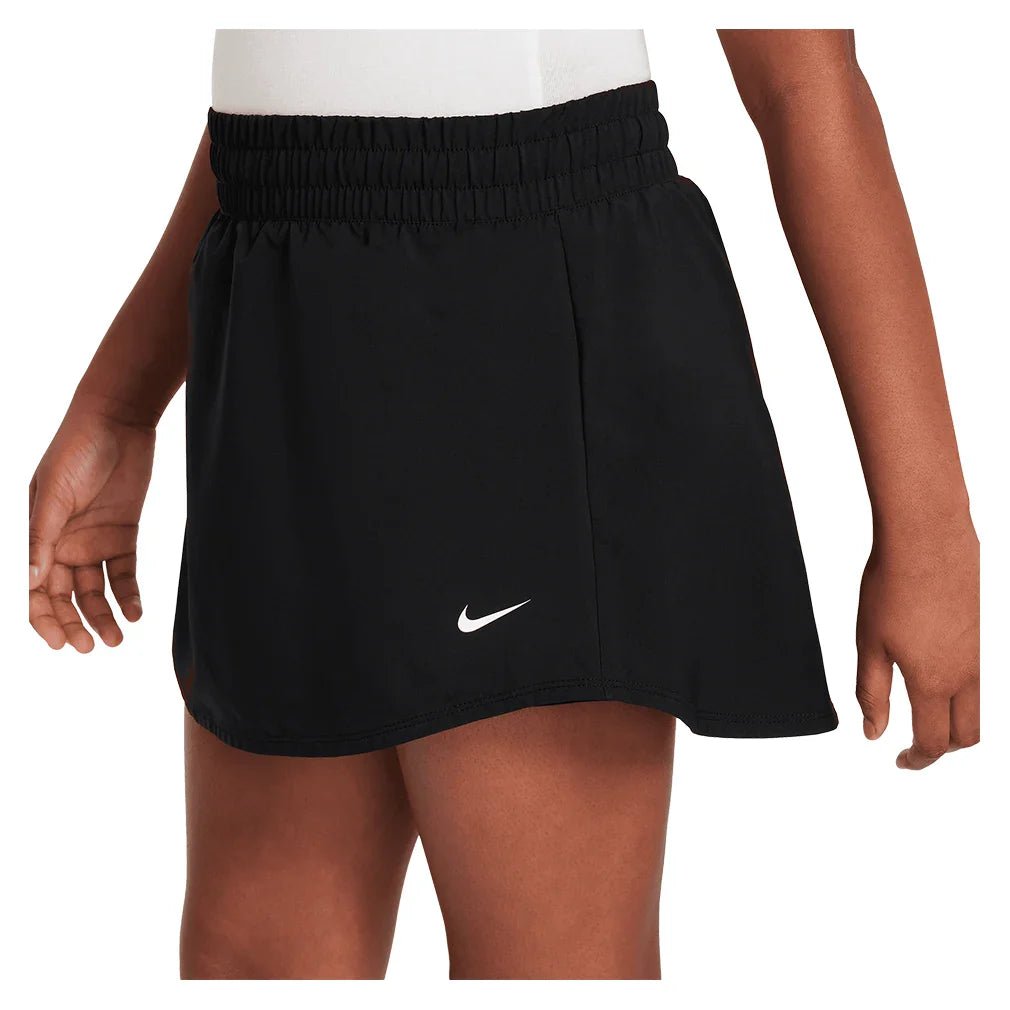 Girls' One Dri - FIT High - Waisted Skort Black and White - Bell Racket Store