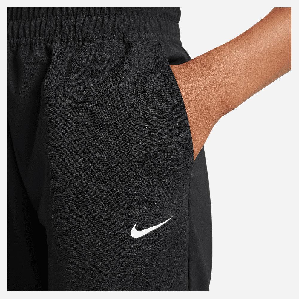 Girls' One Dri - Fit Woven Training Pants Black and White - Bell Racket Store