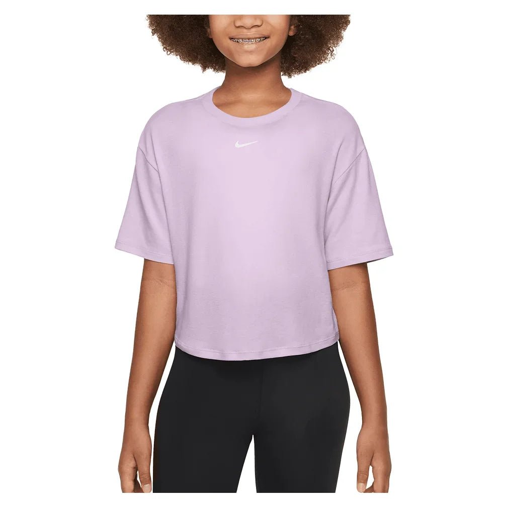 Girls' One Relaxed Dri - FIT Short - Sleeve Top - Bell Racket Store