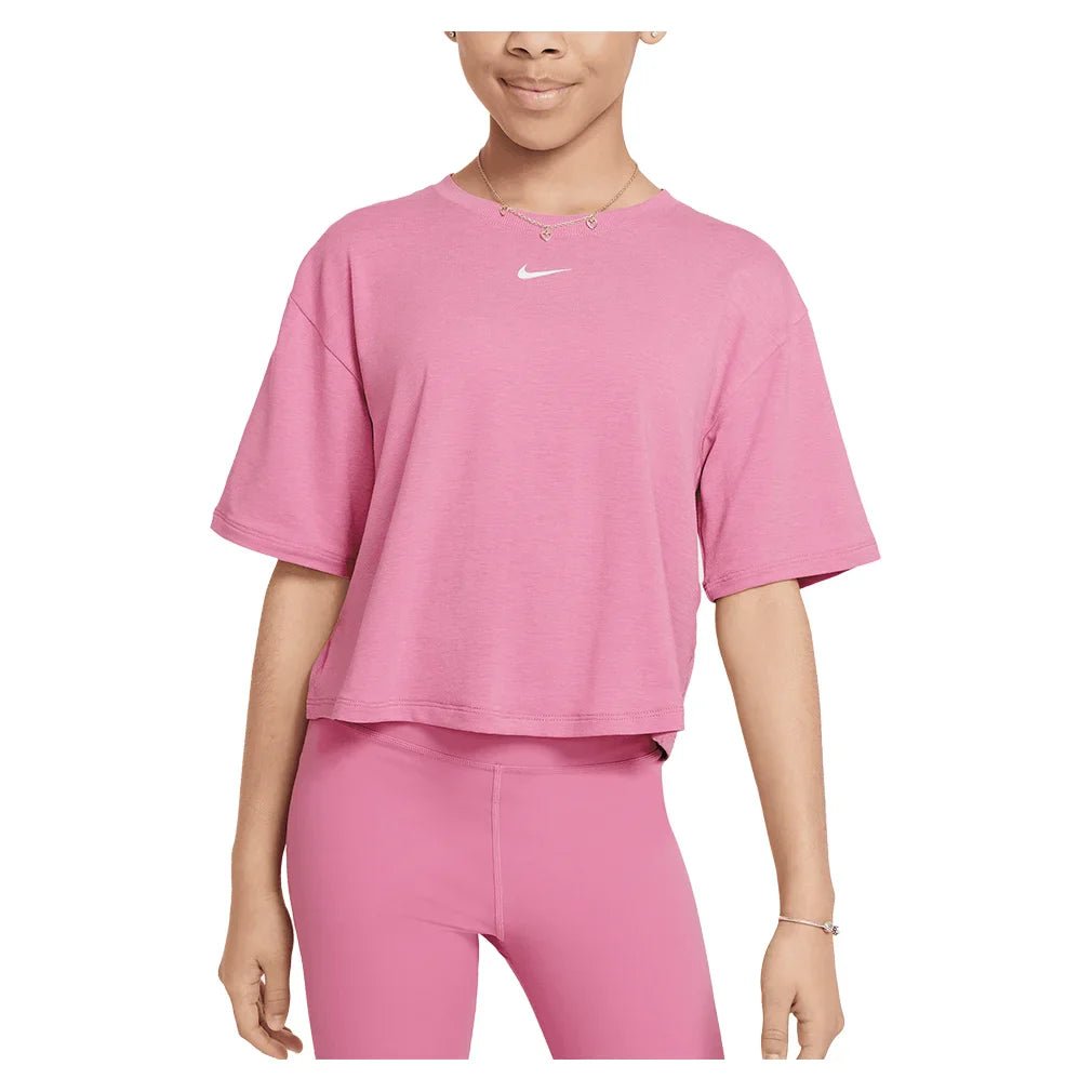 Girls' One Relaxed Dri - FIT Short - Sleeve Top - Bell Racket Store