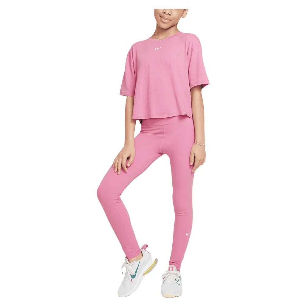 Girls' One Relaxed Dri - FIT Short - Sleeve Top - Bell Racket Store