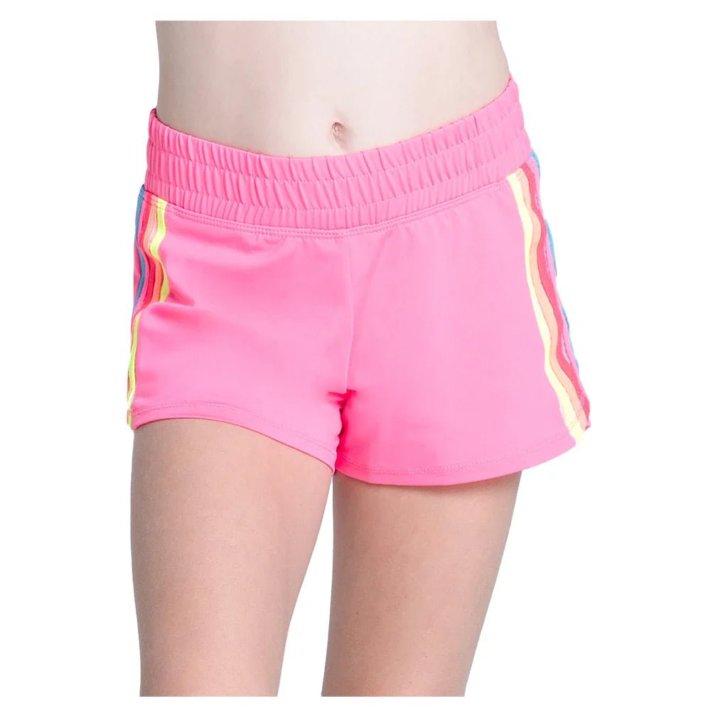 Girls' Prisma Stripe Tennis Short Pink - Bell Racket Store