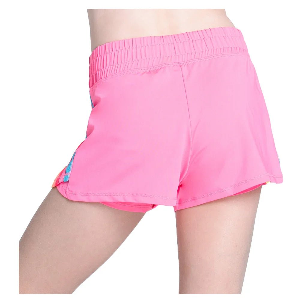 Girls' Prisma Stripe Tennis Short Pink - Bell Racket Store