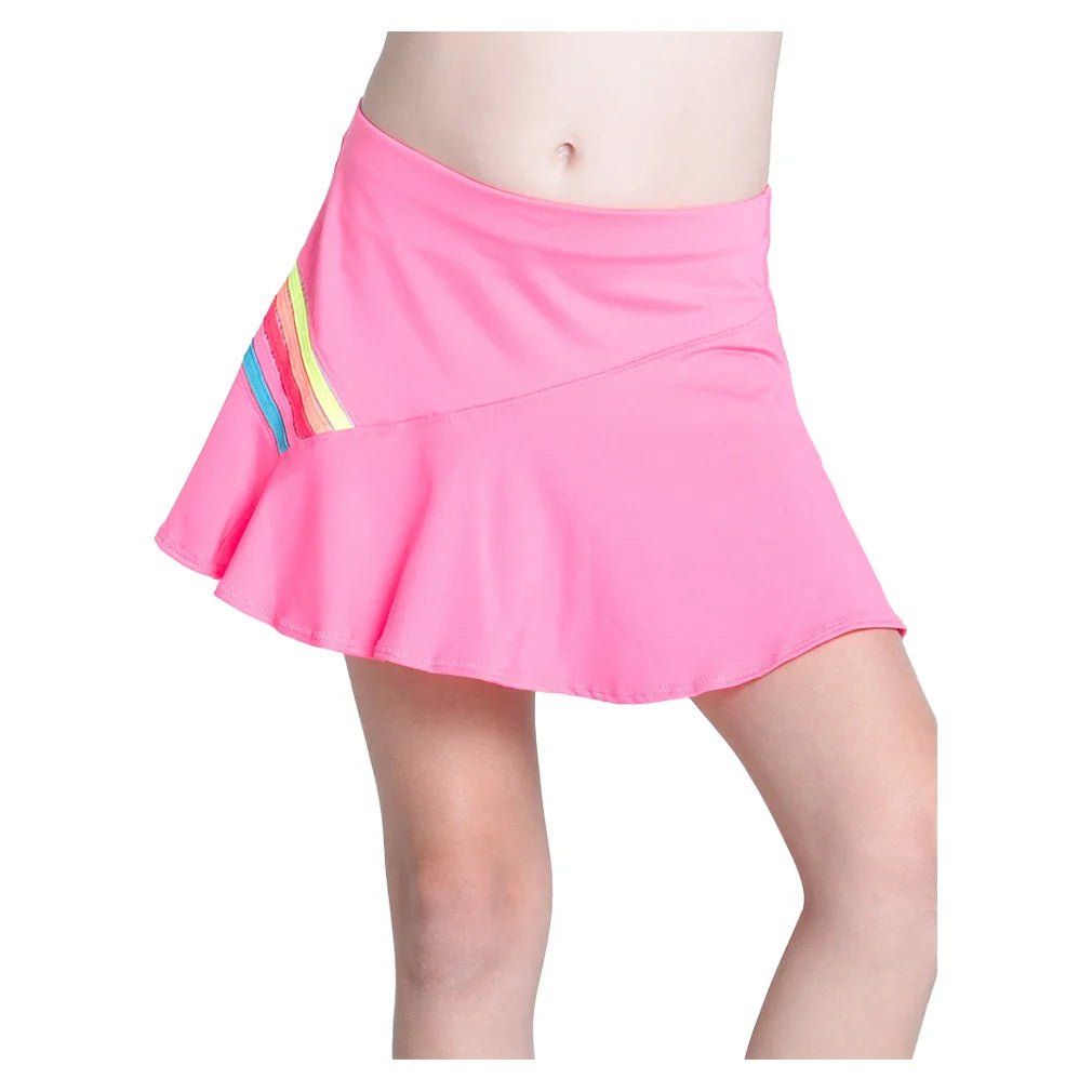 Girls' Prisma Stripe Tennis Skort Pink - Bell Racket Store