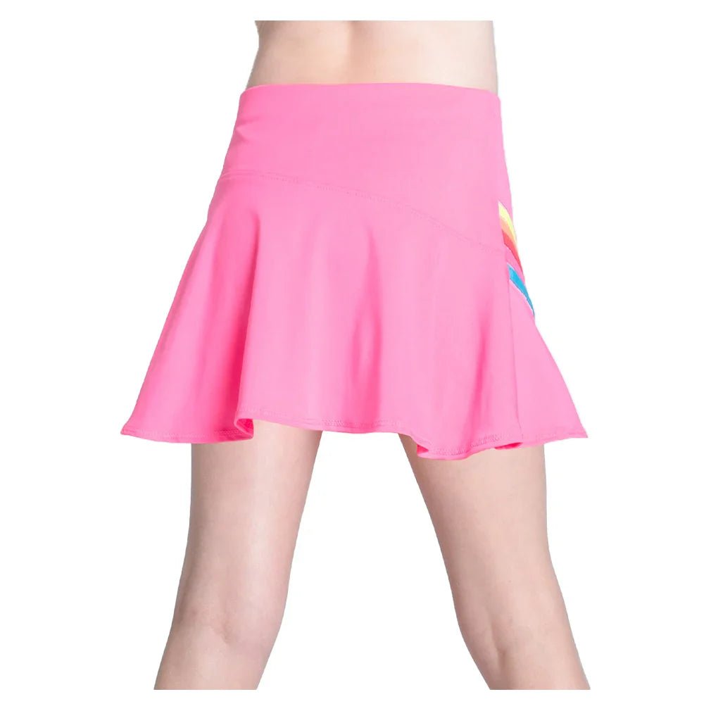 Girls' Prisma Stripe Tennis Skort Pink - Bell Racket Store