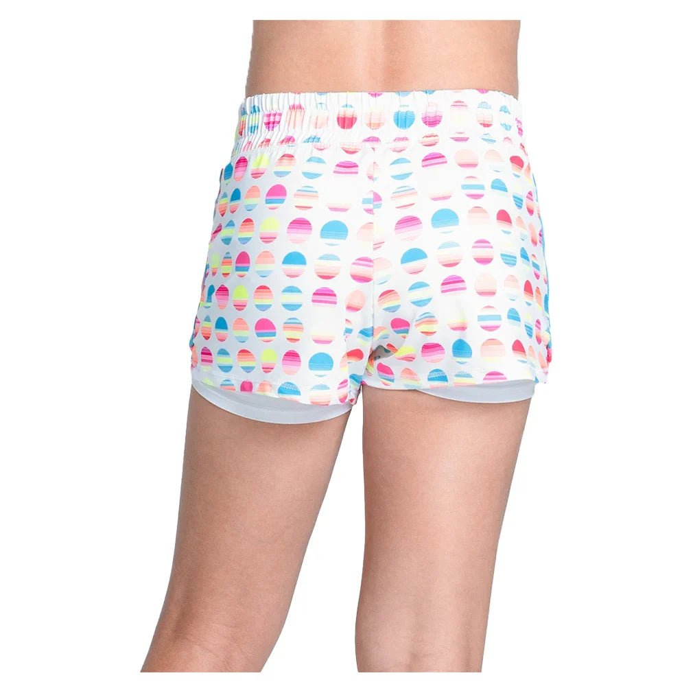 Girls' Retro Sunset Tennis Short White - Bell Racket Store