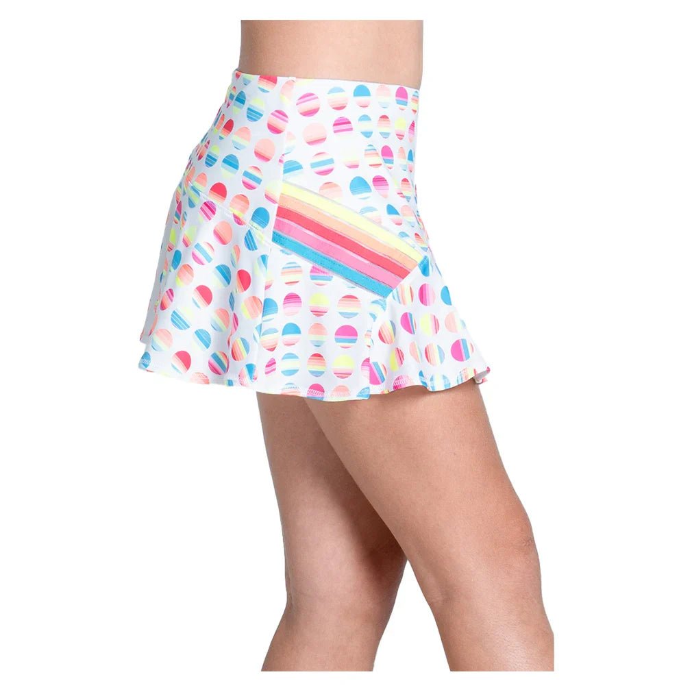Girls' Retro Sunset Tennis Skort White - Bell Racket Store