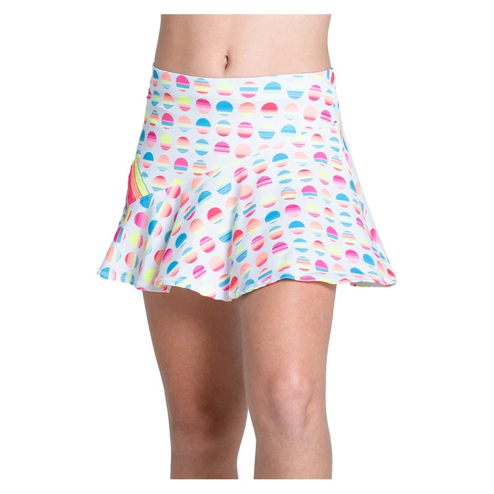 Girls' Retro Sunset Tennis Skort White - Bell Racket Store