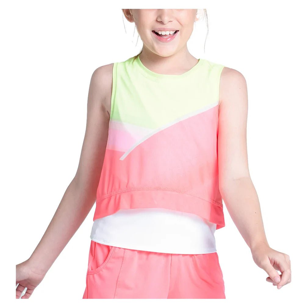 Girls' Spin Around Tennis Tank Flamingo - Bell Racket Store