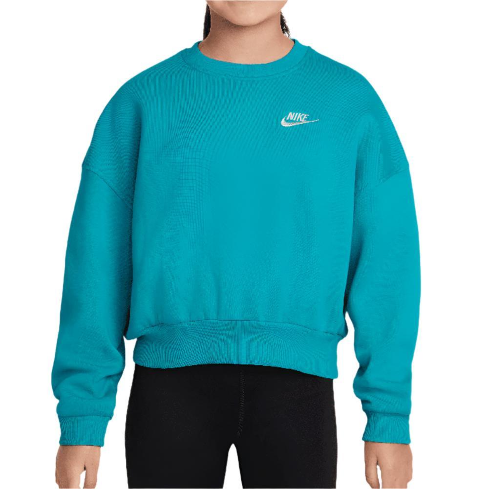 Girls' Sportswear Club Fleece Crew Neck Sweatshirt - Bell Racket Store