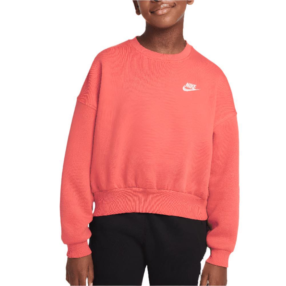 Girls' Sportswear Club Fleece Crew Neck Sweatshirt - Bell Racket Store