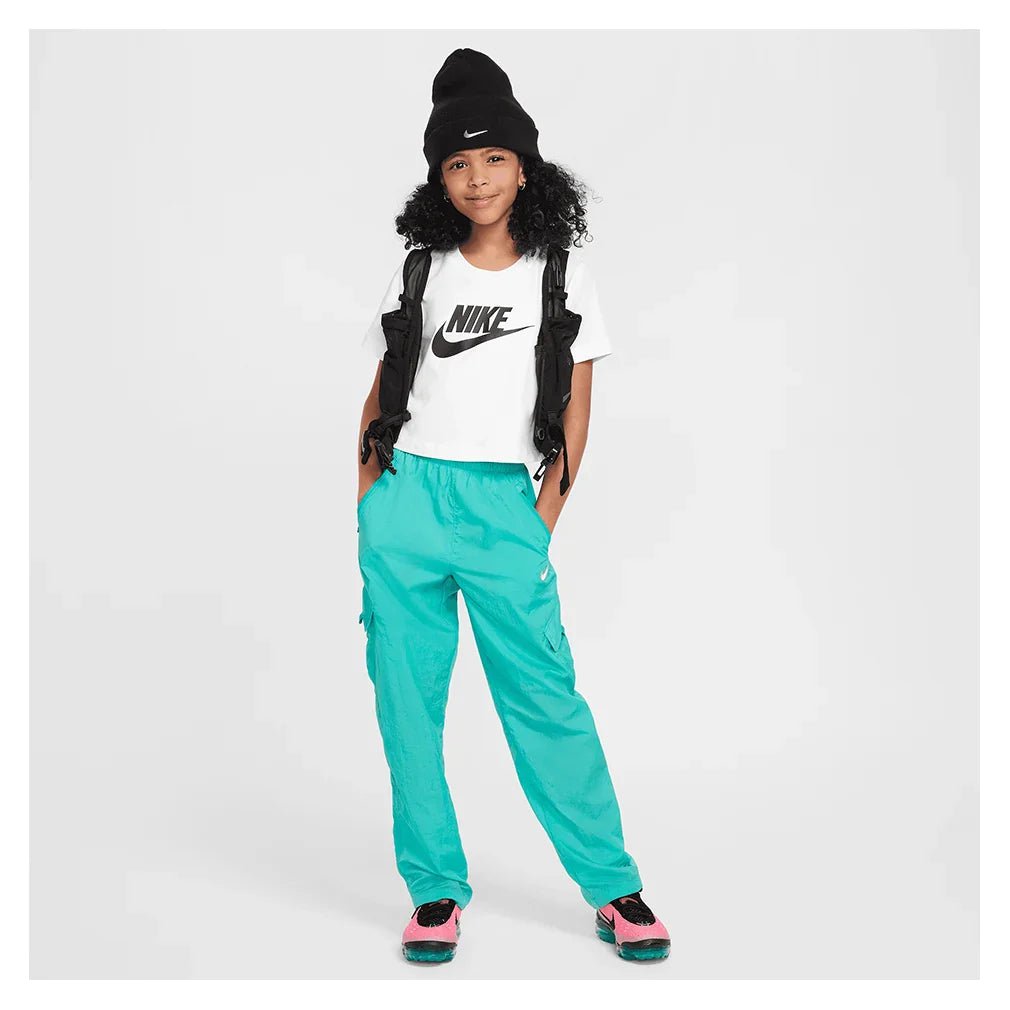 Girls' Sportswear Cropped T-Shirt White - Bell Racket Store