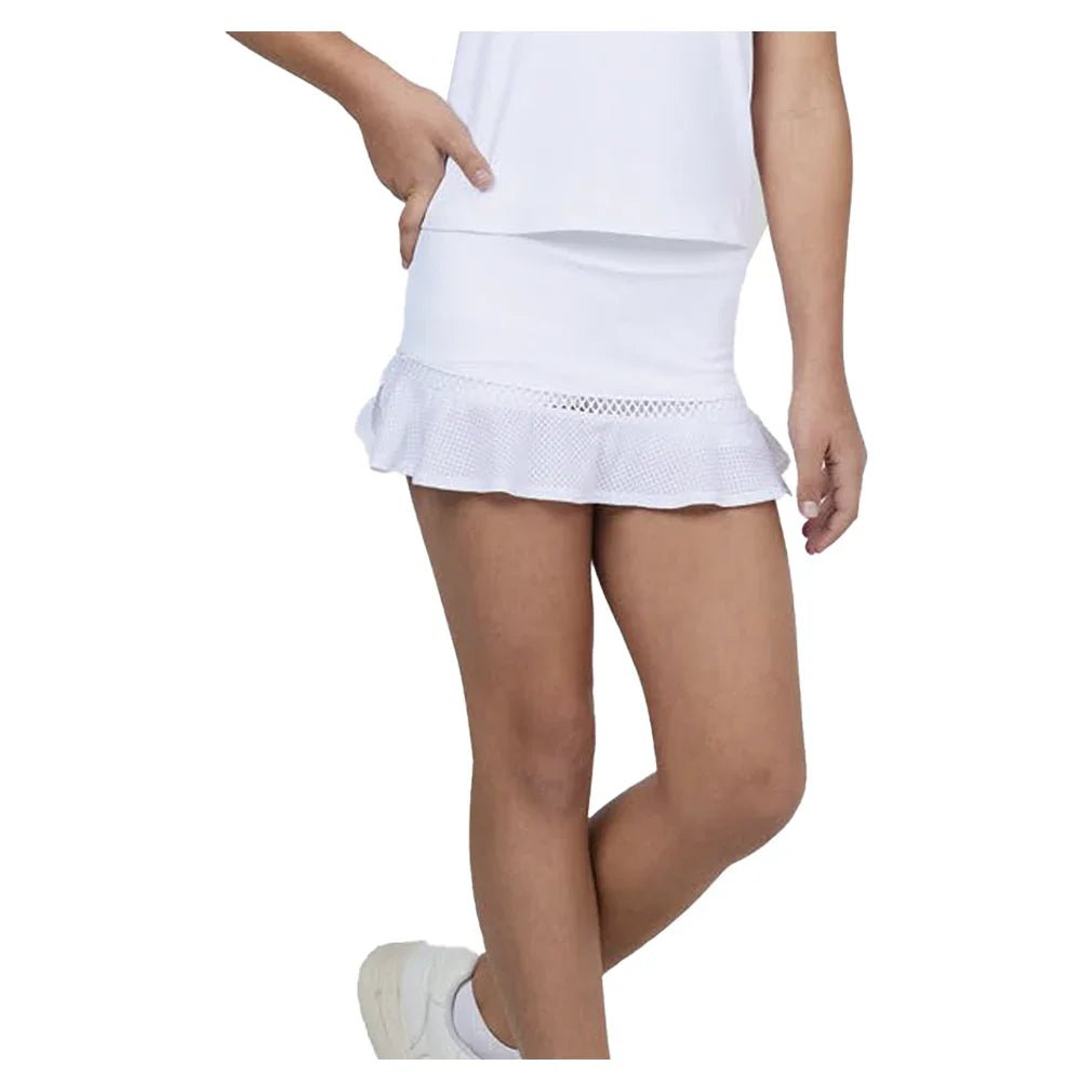 Girls' Tennis Skort White - Bell Racket Store