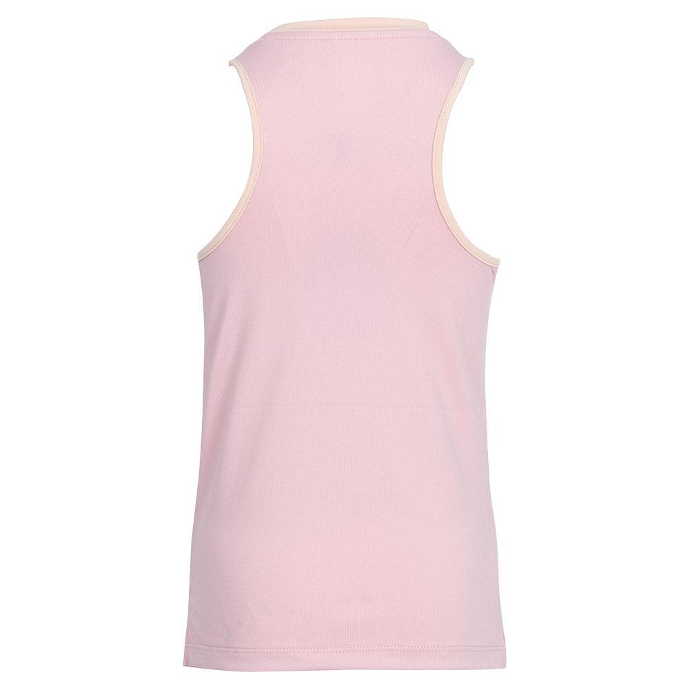Girl's V - Neck Tennis Tank Pink and Orange - Bell Racket Store