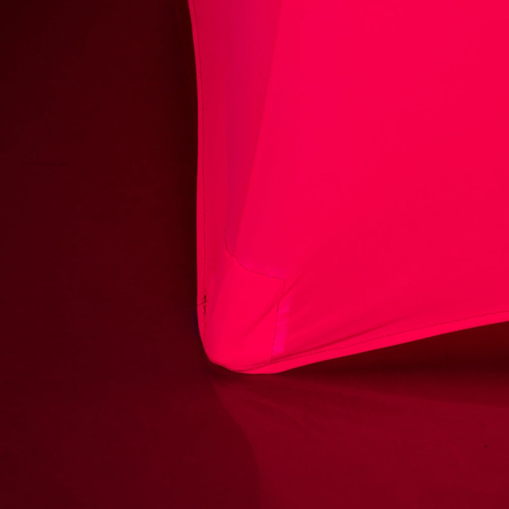 Glow Neon Fuchsia Fitted Spandex Cocktail Tablecloth â€“ 30" Round, Wrinkle - Free Cover - Bell Racket Store