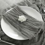 5 Pack Gauze Cheesecloth 24"x19" Napkins Gray Reusable Dinner Napkins