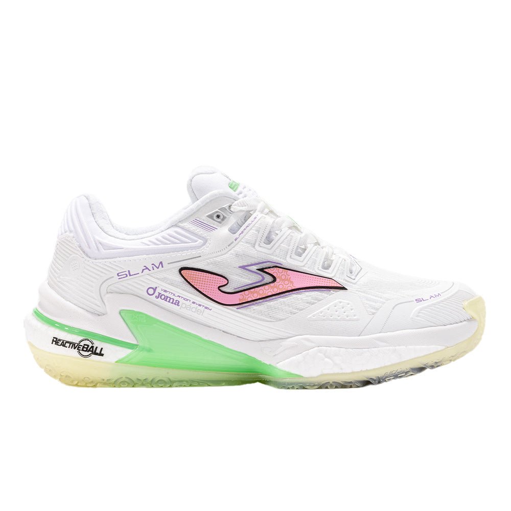 JOMA SLAM Lady 2502 White 2025 Padel Shoes Padel Shoes Joma