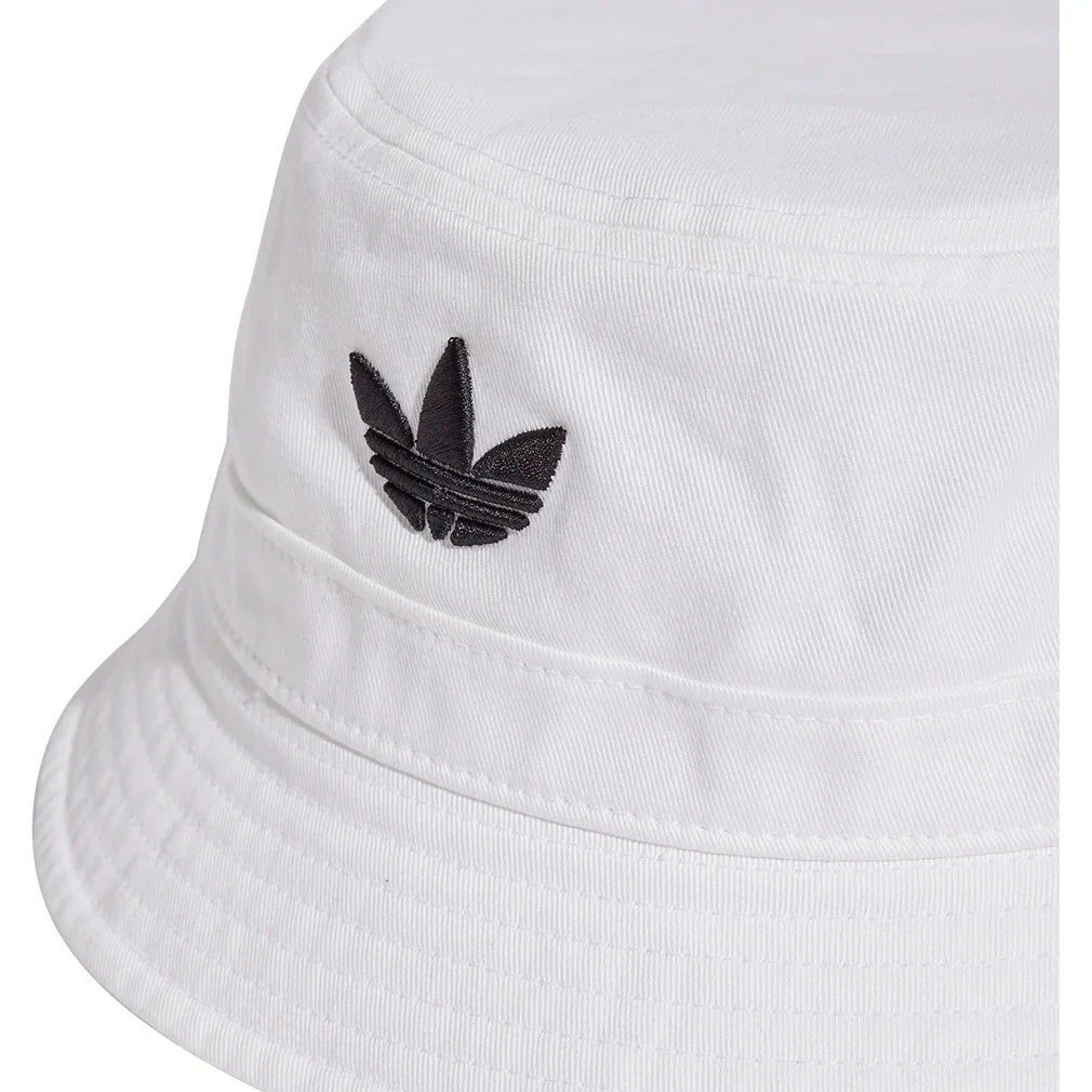 Juniors' Adicolor Trefoil Bucket Hat White - Bell Racket Store