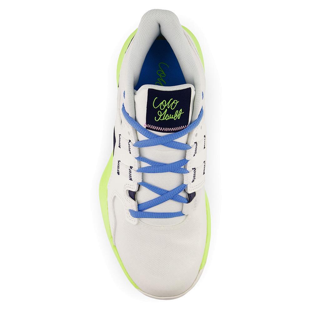 Juniors' Coco CG1 Tennis Shoes White and Hi - lite - Bell Racket Store