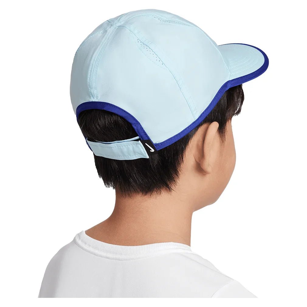 Juniors' Dri - FIT Club Featherlight Tennis Cap Glacier Blue and Deep Night - Bell Racket Store