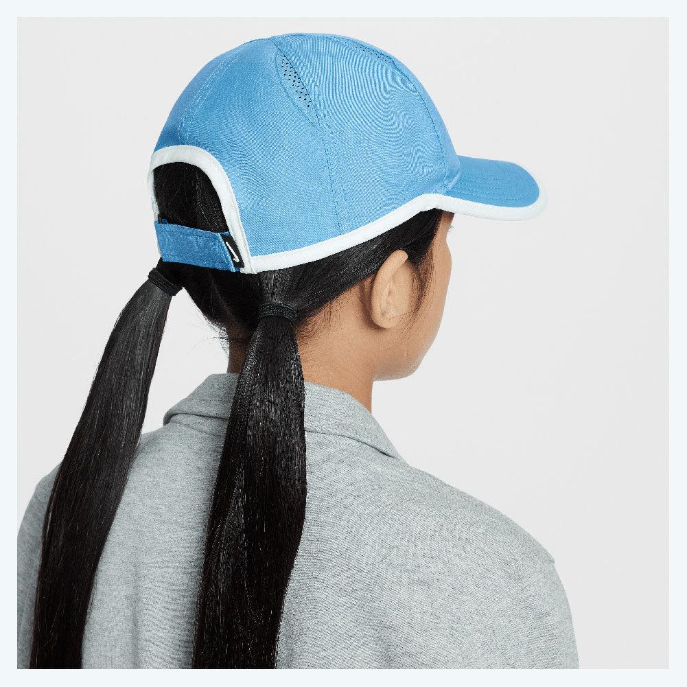 Juniors' Dri - Fit Club Tennis Cap Blue Beyond and White - Bell Racket Store