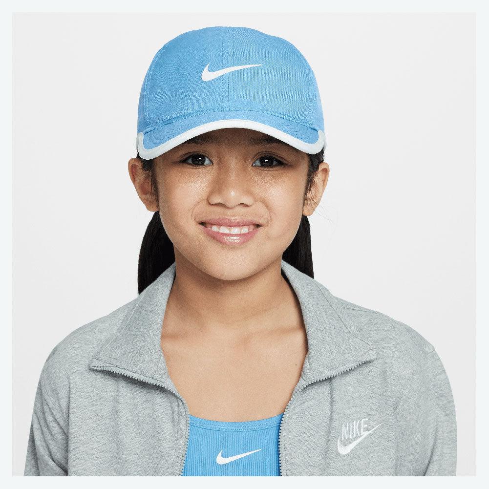 Juniors' Dri - Fit Club Tennis Cap Blue Beyond and White - Bell Racket Store