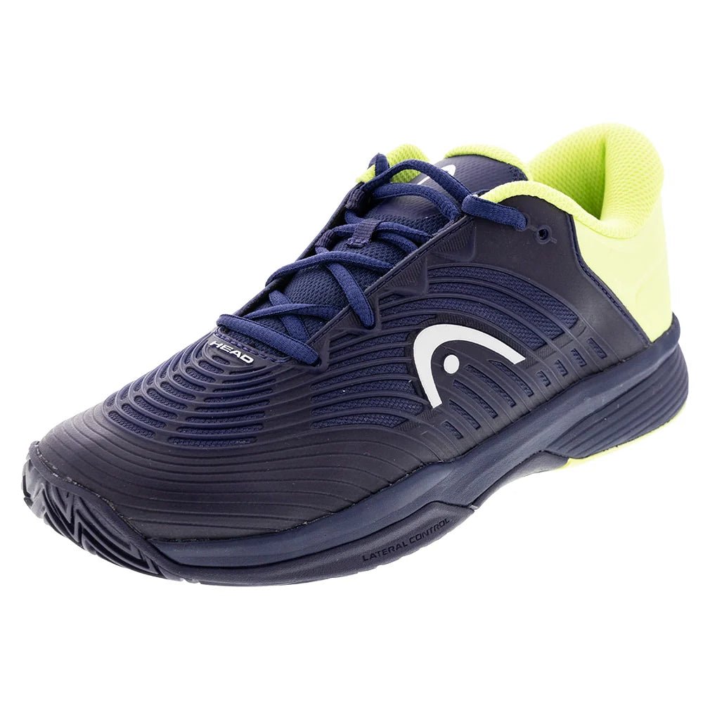Juniors Revolt Pro 4.5 Tennis Shoes Navy and Lime - Bell Racket Store