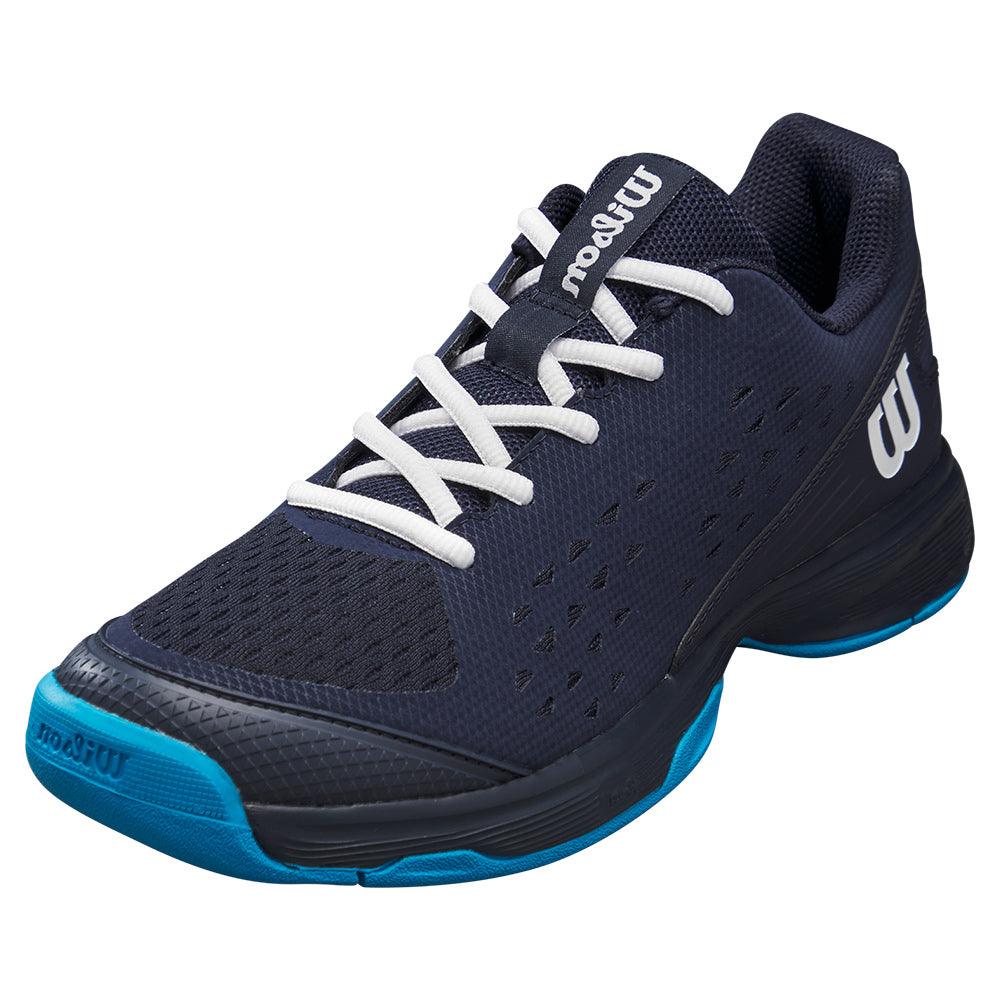 Juniors' Rush Pro Tennis Shoes Navy Blazer and White - Bell Racket Store